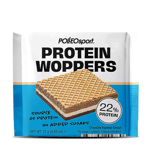 Polleo Sport Protein 22% Woppers s okusom čokolade i lješnjaka, 25g