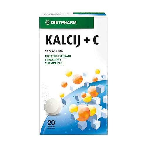 Dietpharm Kalcij + C Vitamin A20
