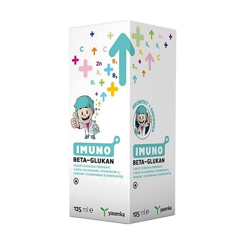 Yasenka Imuno BETA GLUKAN Junior sirup za imunitet djece, 125 ml