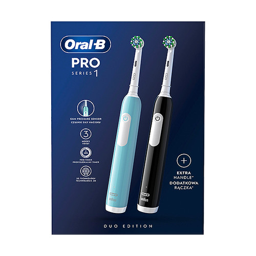 Oral-B Električna četkica Pro Series 1 DUOPACK Plava + Crna