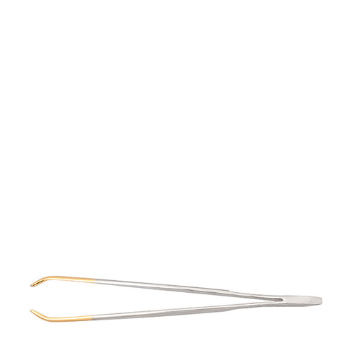 Nippes Pinceta s ravnim vrhom, pozlaćena 8 cm 9G