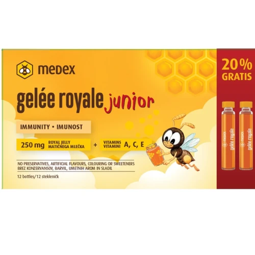 Medex Gelée Royale Junior ampule 12 x 9 ml, promo pakiranje