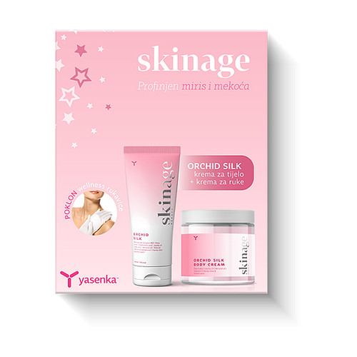 Yasenka Skinage Orchid Silk Poklon paket za suhu kožu