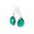 Farma Bijoux Hipoalergene naušnice EMERALD DROP 20 mm