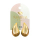 Farma Bijoux Gold Drop Wow10 hipoalergene naušnice 30 mm