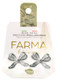 Farma Bijoux Ribbon Shabby Silvered hipoalergene naušnice