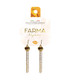 Farma Bijoux Hipoalergene naušnice PENDANT HEART GOLD THREADS 50 mm