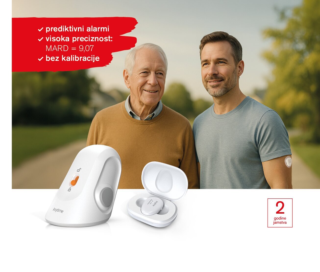 Senzor za praćenje glukoze ApWell Anytime CT3