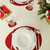 Individual de mesa 'Red Santa' - Oval (4 uni)