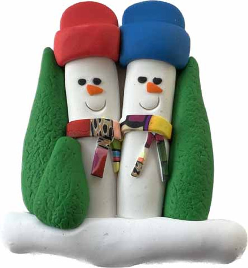 Tree Family with Scarf 2 Adults   Tree Family with Scarf 2 Adults