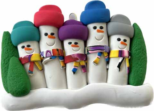 TREE FAMILY WITH SCARF 2 ADULTS 3 CHILDREN TREE FAMILY WITH SCARF 2 ADULTS 3 CHILDREN