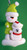 Snowman With White Cat