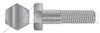 7/8"-9 X 18" Machine Bolts with Hex Head, Partially Threaded, A307 Steel, Hot Dip Galvanized