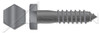 3/4" X 2-1/2" Lag Screws, Hex Head, Steel