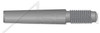 M6 X 70mm DIN 7977 / ISO 8737, Metric, Externally Threaded Tapered Pin, AISI 12L13 Steel