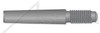 M8 X 100mm DIN 7977 / ISO 8737, Metric, Externally Threaded Tapered Pin, AISI 12L13 Steel