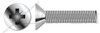 M1.6-0.35 X 16mm Flat Countersunk Pozidriv Machine Screws, Fully Threaded, DIN 965 / ISO 7046, A4 Stainless Steel