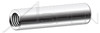 #4-40 X 7/8" Round Female Standoffs, 1/4" Diameter, Stainless Steel