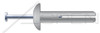 #10 X 7/8" Hammer Drive Anchors, Mushroom Head, Zinc Zamac Body / Steel Pin