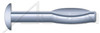 1/4" X 2" Split Drive Anchors, Round Head, High Alloy Steel, Zinc