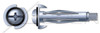1/8" Expandable Metal Hollow Wall Anchors, Extra Short