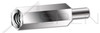 #8-32 X 3/4" Hex Male-Female Standoffs,  1/4" Across Flats, Zinc Plated Steel, Made in U.S.A.