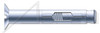 1/4" X 2" Sleeve Anchors, Threshold Flat Head, Steel, Zinc Plated
