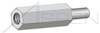 M4-0.7 X 13mm Hex Male-Female Standoffs, Metric, 6mm Across Flats, Aluminum