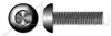 #10-24 X 1" Button Head Hex Socket Cap Screws, UNRC Coarse Thread, Alloy Steel, Black Oxide, Holo-Krome