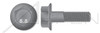 M8-1.25 X 25mm Hex Flange Bolts, Class 8.8 Plain Steel, DIN 6921