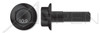M10-1.5 X 35mm Hex Flange Bolts, Black Phosphate Coated Class 10.9 Steel, DIN 6921