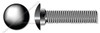 #10-24 X 5/8" Carriage Bolts, Round Head, Square Neck, Full Thread, A307 Steel, Black Oxide