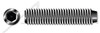M8-1.25 X 25mm Knurled Cup Point Socket Set Screws, Hex Drive, Fully Threaded, ISO 4029, Alloy Steel