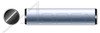 M4 X 20mm Solid Dowel Pins, Ground to 0.003 to 0.008mm, Alloy Steel, Made in U.S.A.