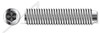 M3-0.5 X 8mm Cup Point Socket Set Screws, Hex Drive, DIN 916 / ISO 4029, A2 Stainless Steel
