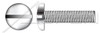 M2-0.4 X 10mm DIN 85 / ISO 1580, Metric, Machine Screws, Pan Slot Drive, Full Thread, A4 Stainless Steel