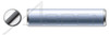 M10 X 40mm DIN 7 Type A / ISO 2338, Metric, Solid Dowel Pins, A1 Stainless Steel