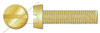 M8-1.25 X 30mm DIN 84 / ISO 1207, Metric, Machine Screws, Cheese Head Slot Drive, Full Thread, Brass