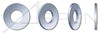 M10 Flat Washers, DIN 125 Type A / ISO 7089, Aluminum