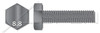 M16-2.0 X 75mm DIN 933, Metric, Hex Head Cap Screws Bolts, Full Thread, Class 8.8 Steel, Plain
