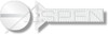 M8-1.25 X 20mm DIN 963 / ISO 2009, Metric, Machine Screws, Flat Slot Drive, Full Thread, Nylon 6/6