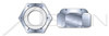 M24-1.5 DIN 985, Metric, Hex Nylon Insert Stop Lock Nuts, Class 10 Steel, Zinc Plated