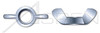 M10-1.5 DIN 315, Metric, Wing Nuts, American Style, Steel, Zinc Plated