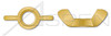 M10-1.5 DIN 315, Metric, Wing Nuts, German Style, Brass