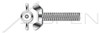 M8-1.25 X 40mm DIN 316, Metric, Wing Screws, Full Thread, A2 Stainless Steel