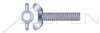 M8-1.25 X 25mm DIN 316, Metric, Wing Screws, Full Thread, Steel, Zinc Plated