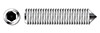 M6-1.0 X 25mm DIN 914 / ISO 4027, Metric, Hex Socket Set Screws, Cone Point, A2 Stainless Steel