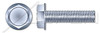 M8-1.25 X 25mm DIN 7500 Type D, Metric, Thread Rolling Screws, Hex Indented Washer Head, Steel, Zinc Plated