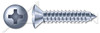 M3.5 X 19mm DIN 7983 / ISO 7051, Metric, Self-Tapping Sheet Metal Screws, Oval Phillips Drive, Full Thread, Steel, Zinc Plated