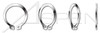 M15 DIN 471, Metric, External Retaining Rings, Stainless Spring Steel